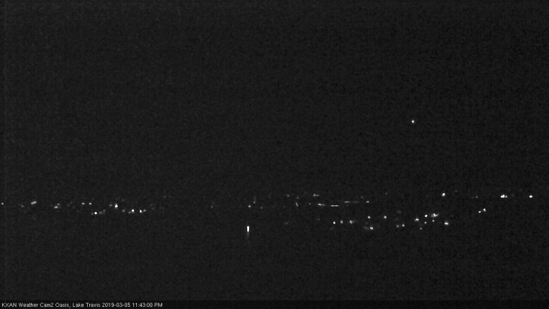 Lake Travis webcam, March 5, 2019 10:45 PM CT