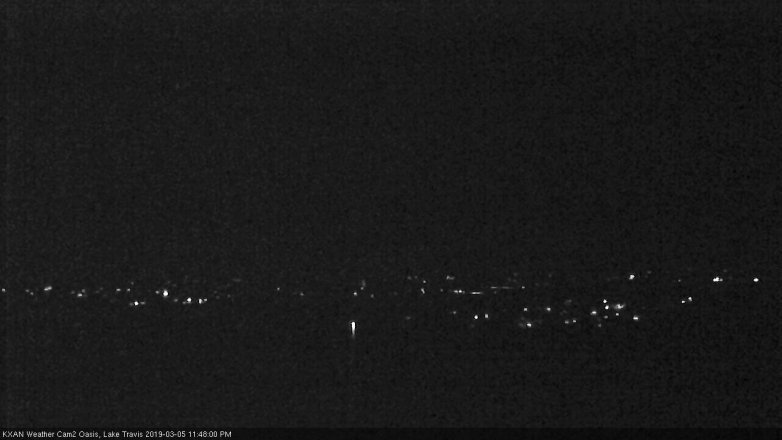 Lake Travis webcam, March 5, 2019 10:50 PM CT