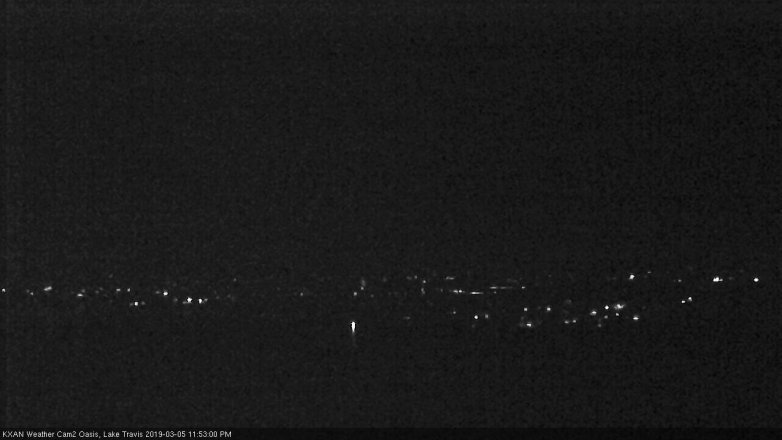 Lake Travis webcam, March 5, 2019 10:55 PM CT