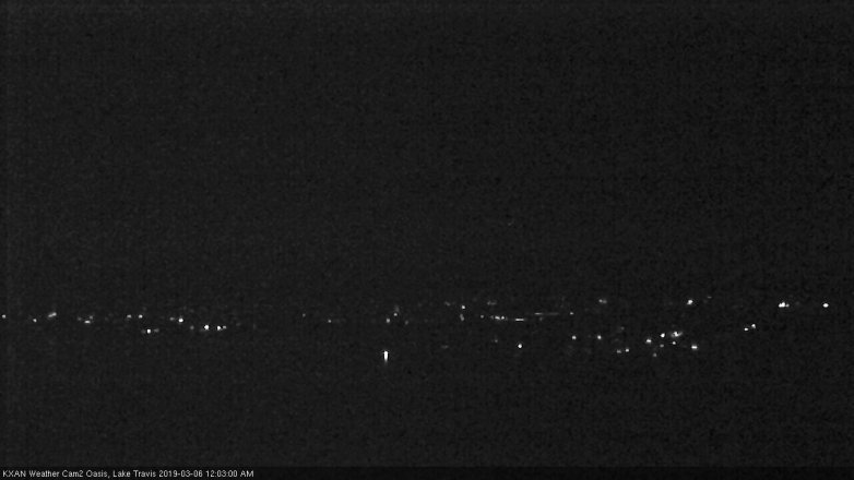 Lake Travis webcam, March 5, 2019 11:05 PM CT
