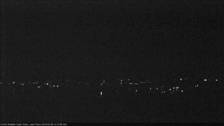 Lake Travis webcam, March 5, 2019 11:15 PM CT