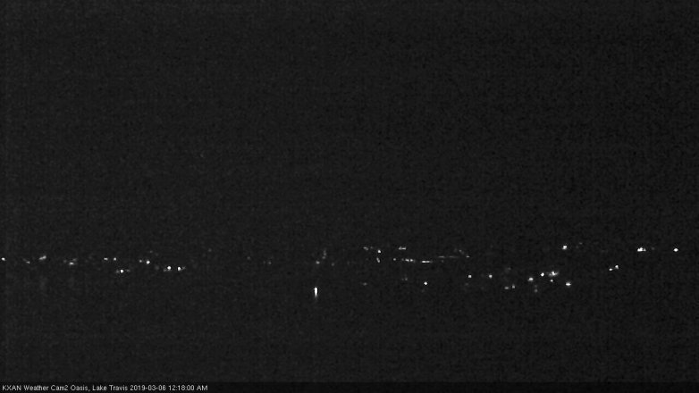 Lake Travis webcam, March 5, 2019 11:20 PM CT