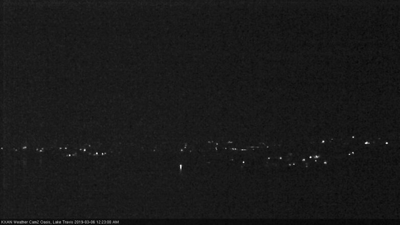 Lake Travis webcam, March 5, 2019 11:25 PM CT