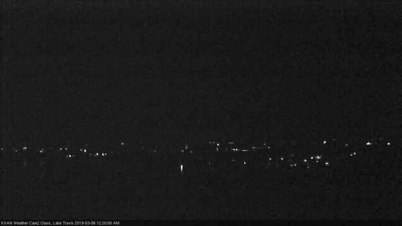 Lake Travis webcam, March 5, 2019 11:30 PM CT