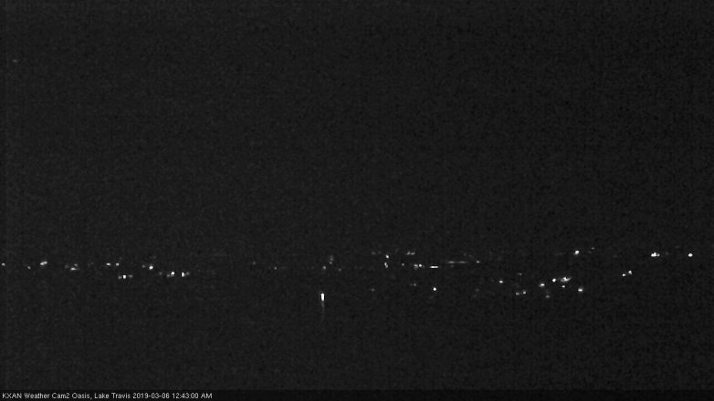 Lake Travis webcam, March 5, 2019 11:45 PM CT