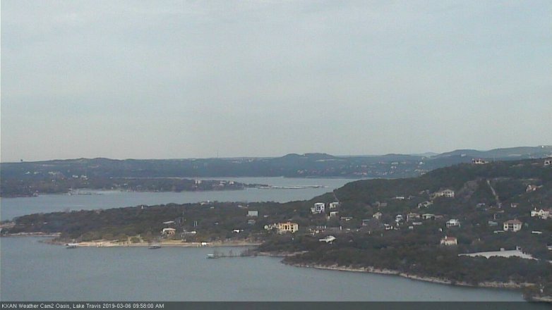 Lake Travis webcam, March 6, 2019 9:00 AM CT