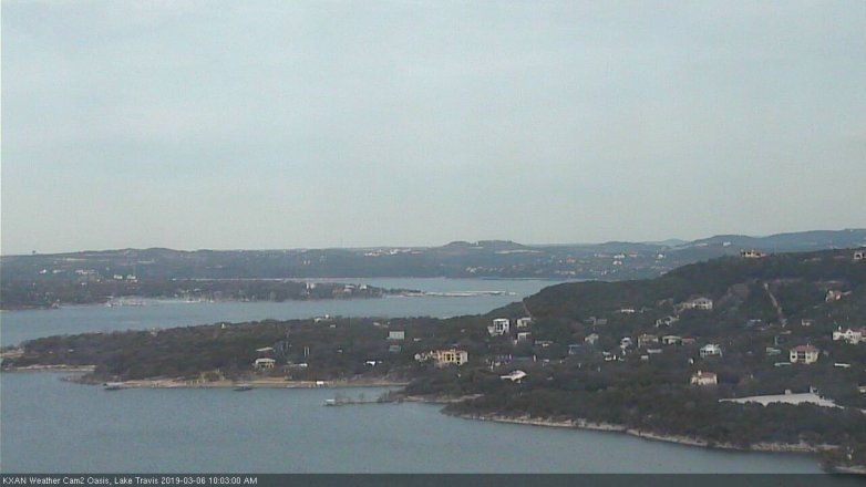 Lake Travis webcam, March 6, 2019 9:05 AM CT