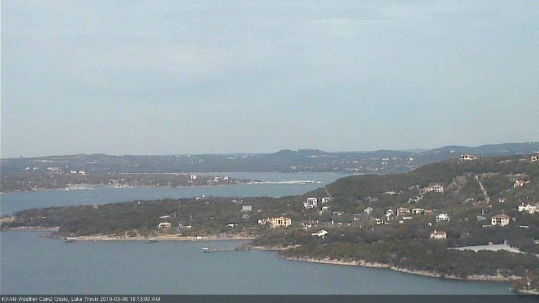 Lake Travis webcam, March 6, 2019 9:15 AM CT