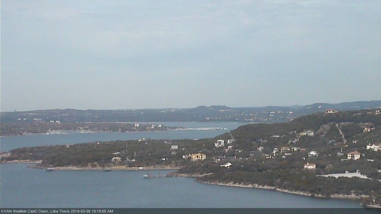 Lake Travis webcam, March 6, 2019 9:20 AM CT
