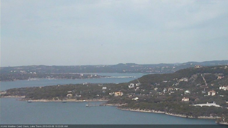 Lake Travis webcam, March 6, 2019 9:35 AM CT