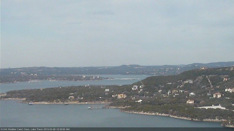 Lake Travis webcam, March 6, 2019 9:40 AM CT