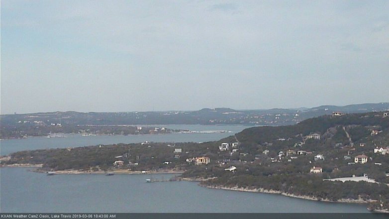 Lake Travis webcam, March 6, 2019 9:45 AM CT