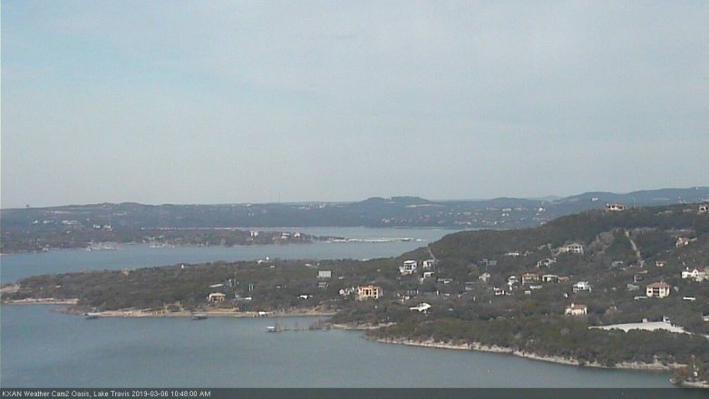 Lake Travis webcam, March 6, 2019 9:50 AM CT