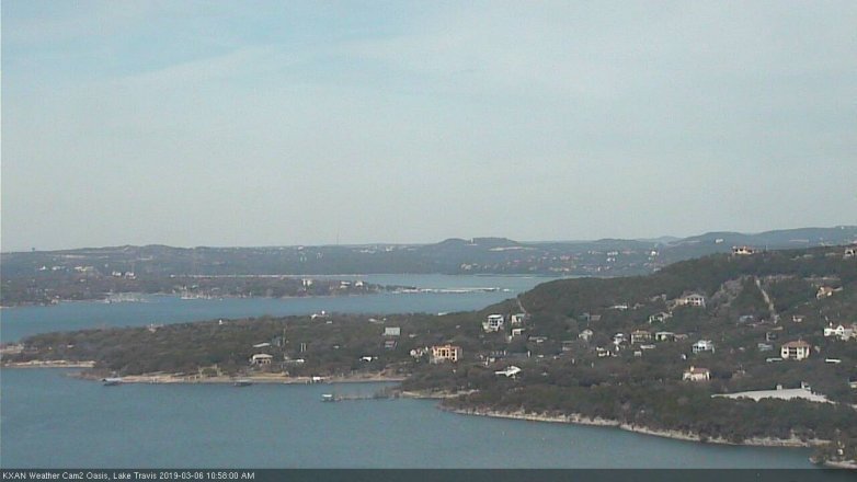 Lake Travis webcam, March 6, 2019 10:00 AM CT