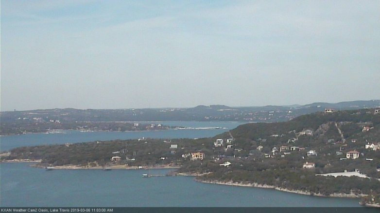 Lake Travis webcam, March 6, 2019 10:05 AM CT