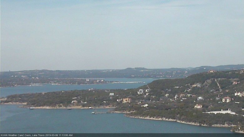 Lake Travis webcam, March 6, 2019 10:15 AM CT