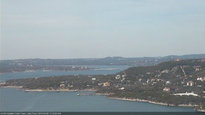 Lake Travis webcam, March 6, 2019 10:35 AM CT