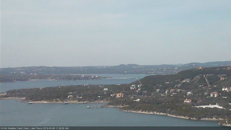 Lake Travis webcam, March 6, 2019 10:40 AM CT