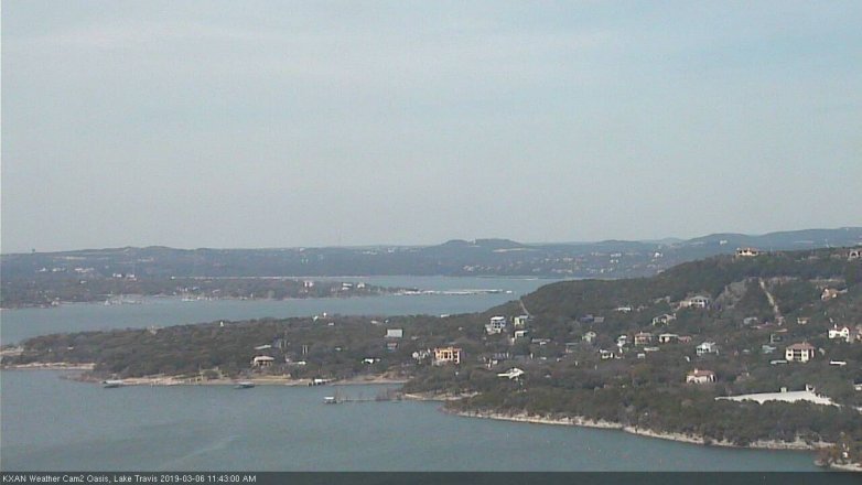 Lake Travis webcam, March 6, 2019 10:45 AM CT