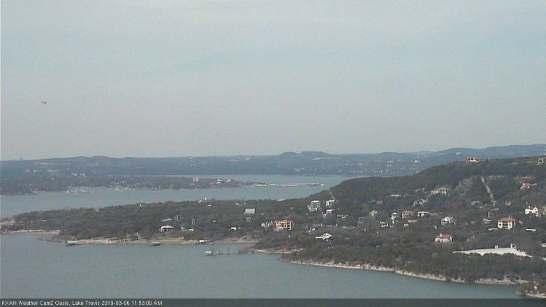 Lake Travis webcam, March 6, 2019 10:55 AM CT