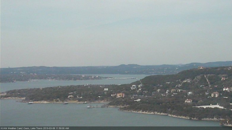 Lake Travis webcam, March 6, 2019 11:00 AM CT