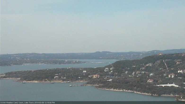 Lake Travis webcam, March 6, 2019 11:20 AM CT