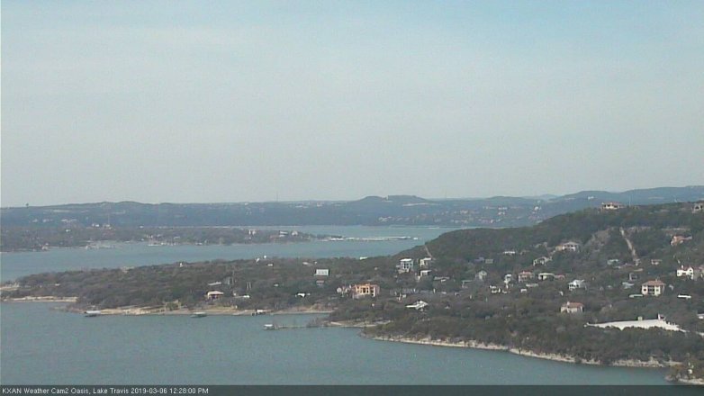 Lake Travis webcam, March 6, 2019 11:30 AM CT