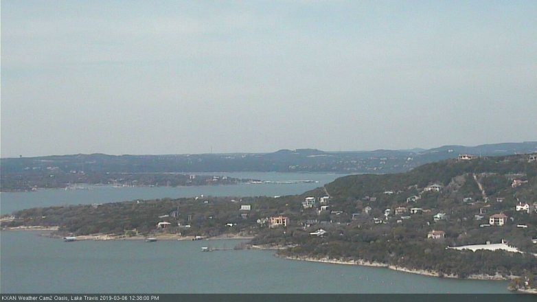 Lake Travis webcam, March 6, 2019 11:40 AM CT