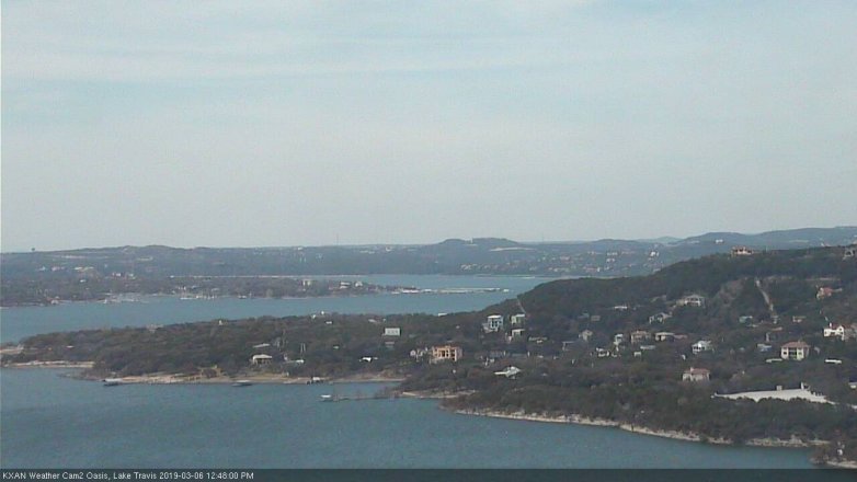 Lake Travis webcam, March 6, 2019 11:50 AM CT