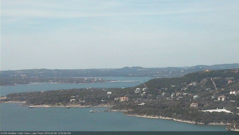 Lake Travis webcam, March 6, 2019 11:55 AM CT