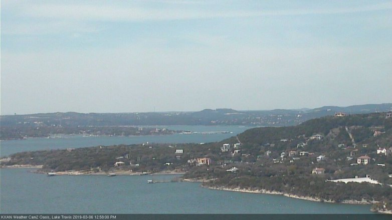 Lake Travis webcam, March 6, 2019 12:00 PM CT