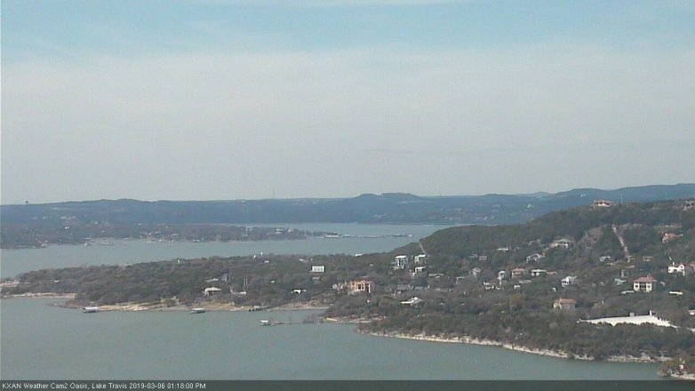 Lake Travis webcam, March 6, 2019 12:20 PM CT