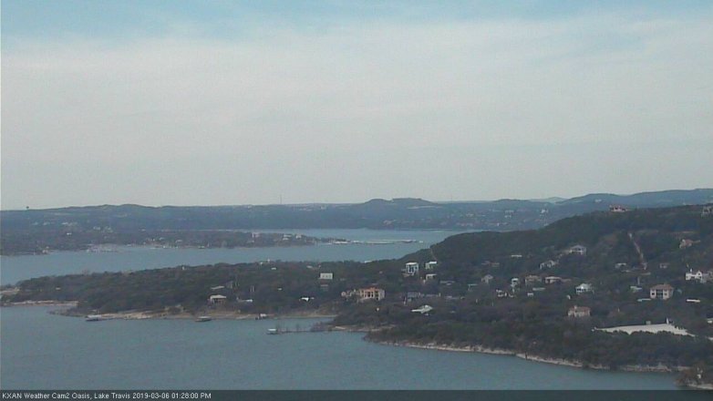Lake Travis webcam, March 6, 2019 12:30 PM CT