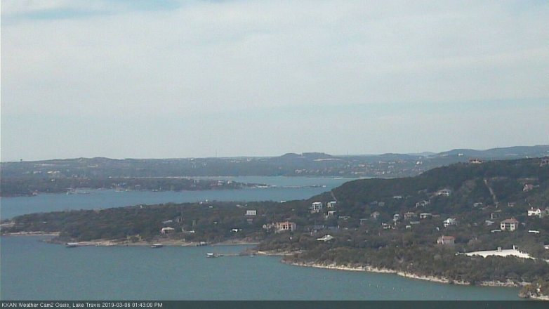 Lake Travis webcam, March 6, 2019 12:45 PM CT