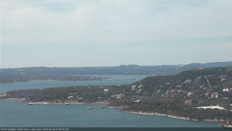 Lake Travis webcam, March 6, 2019 1:00 PM CT