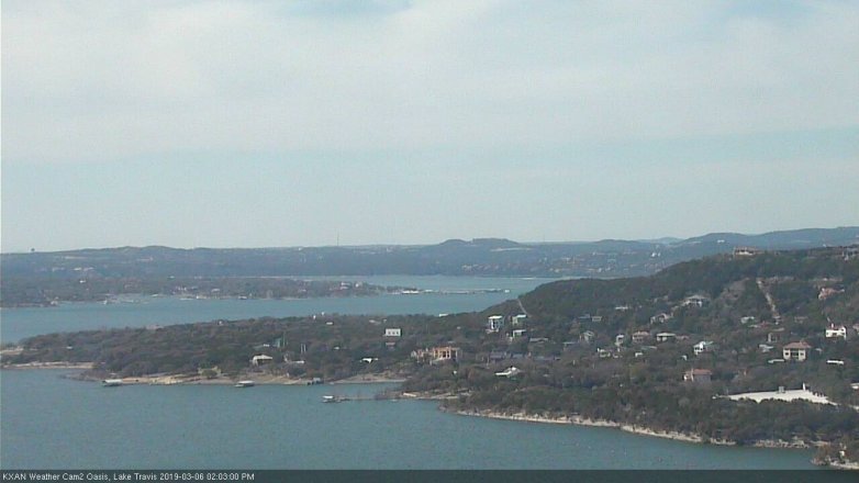 Lake Travis webcam, March 6, 2019 1:05 PM CT