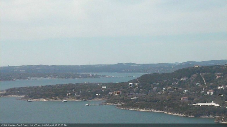 Lake Travis webcam, March 6, 2019 1:10 PM CT