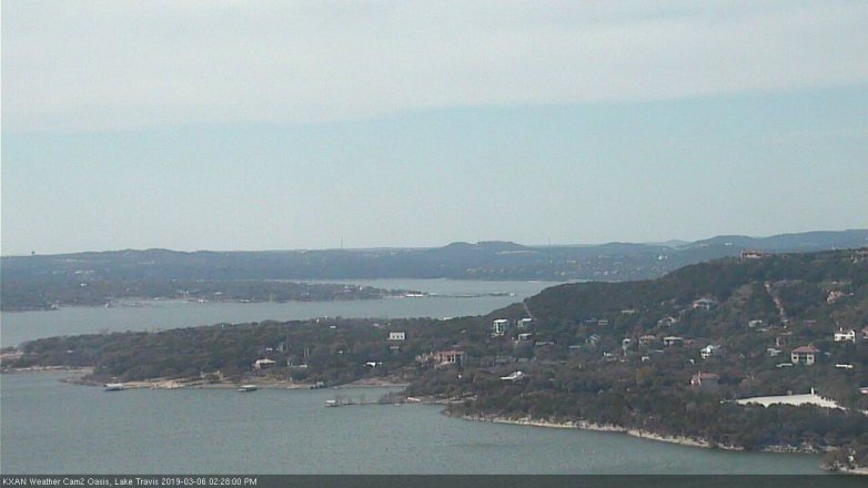 Lake Travis webcam, March 6, 2019 1:30 PM CT