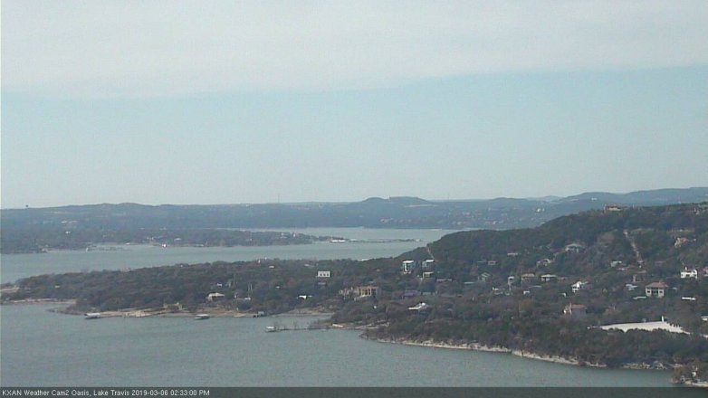 Lake Travis webcam, March 6, 2019 1:35 PM CT