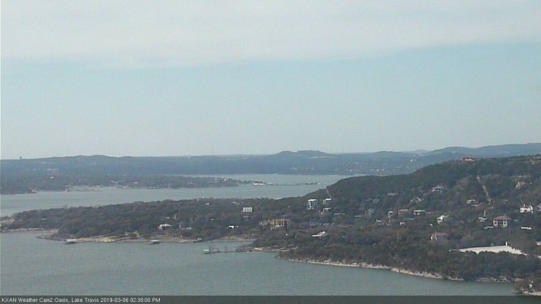 Lake Travis webcam, March 6, 2019 1:40 PM CT
