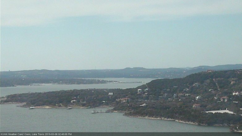 Lake Travis webcam, March 6, 2019 1:50 PM CT