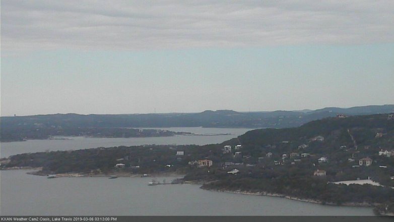Lake Travis webcam, March 6, 2019 2:15 PM CT