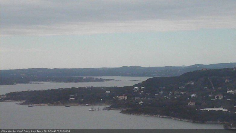 Lake Travis webcam, March 6, 2019 2:25 PM CT