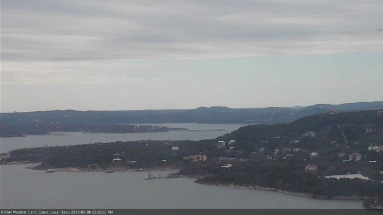 Lake Travis webcam, March 6, 2019 2:30 PM CT