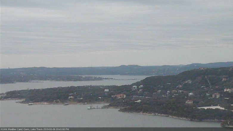Lake Travis webcam, March 6, 2019 2:45 PM CT