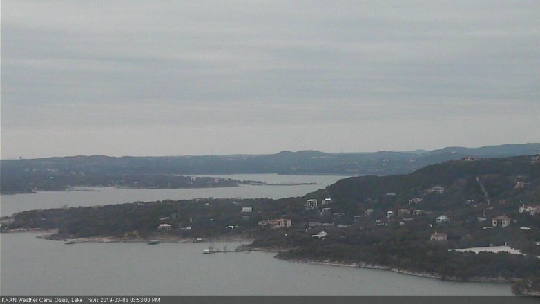 Lake Travis webcam, March 6, 2019 2:55 PM CT