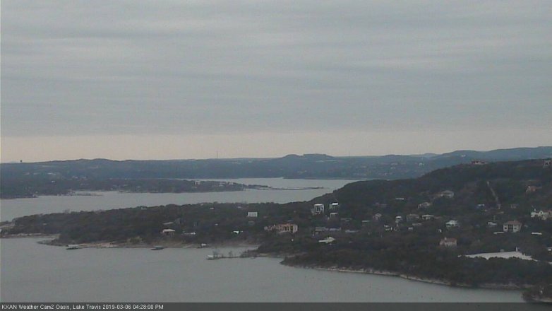 Lake Travis webcam, March 6, 2019 3:30 PM CT
