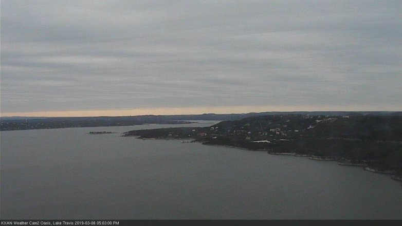 Lake Travis webcam, March 6, 2019 4:05 PM CT