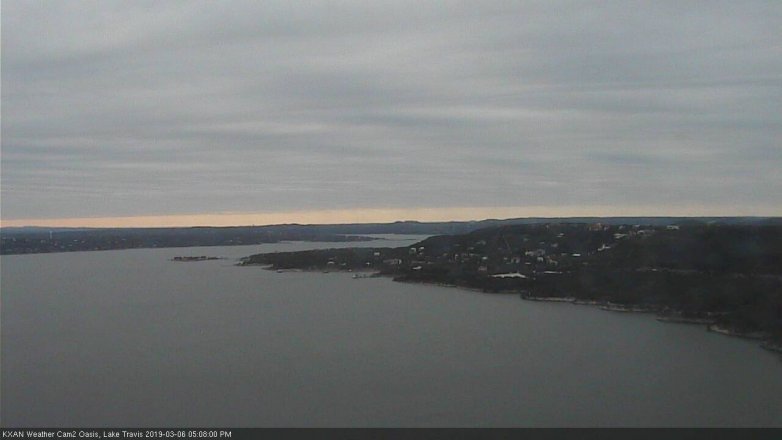 Lake Travis webcam, March 6, 2019 4:10 PM CT