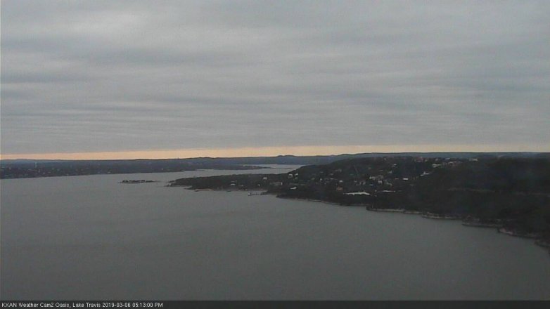 Lake Travis webcam, March 6, 2019 4:15 PM CT